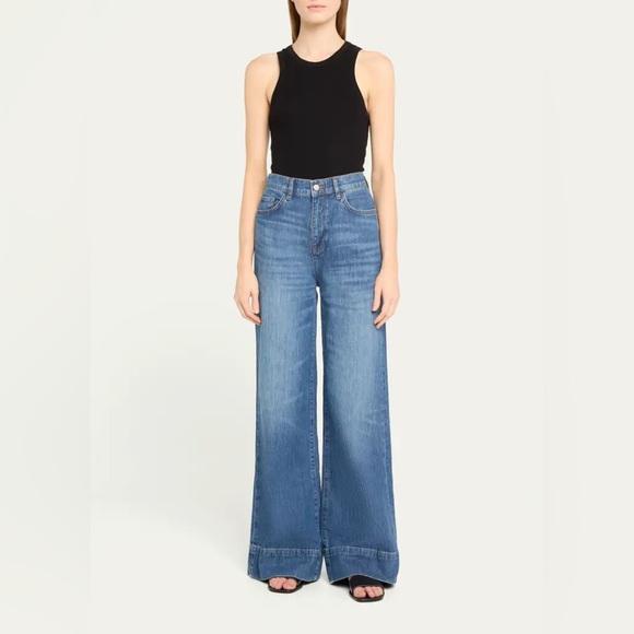 Triarchy Ms. Onassis High Rise Wide Leg Flare Jeans - Picture 1 of 5